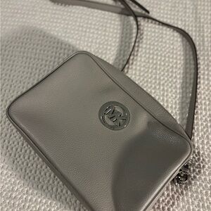 Michael Kors Jet Set Light Gray Crossbody Bag